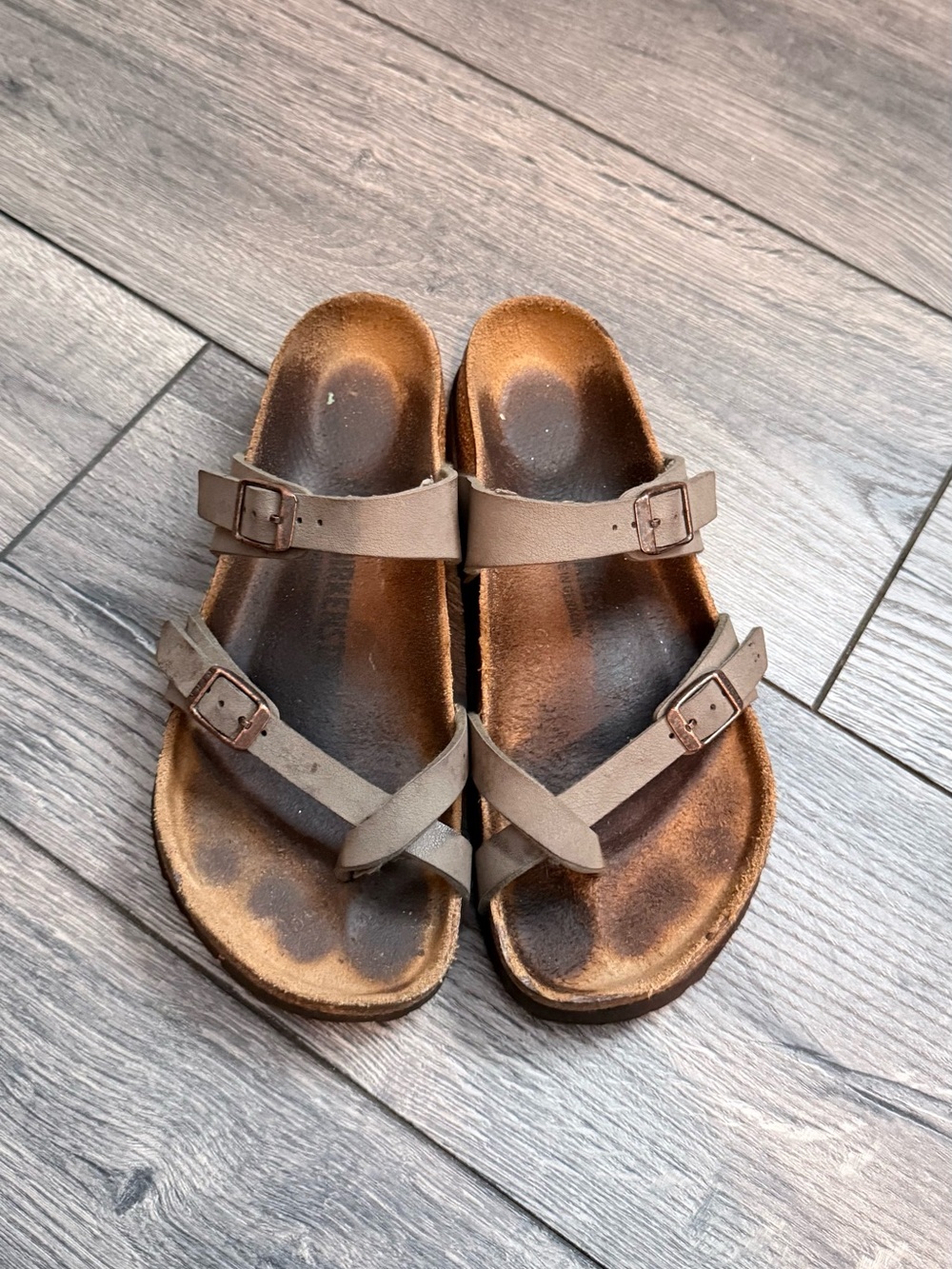 Birkenstock Women's Size 7 Mayari Footbed Brown Summer Vacation Sandal